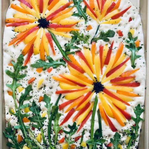 Colorful Garden Focaccia
