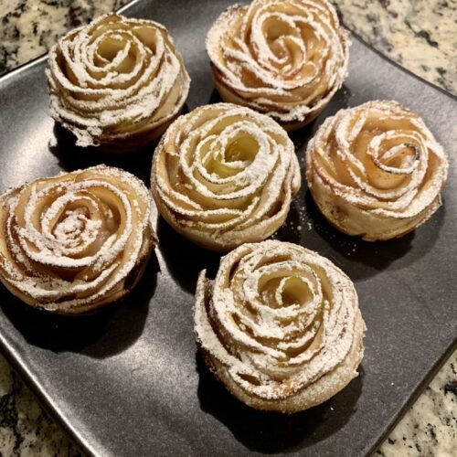 Petite Apple Flower Tarts