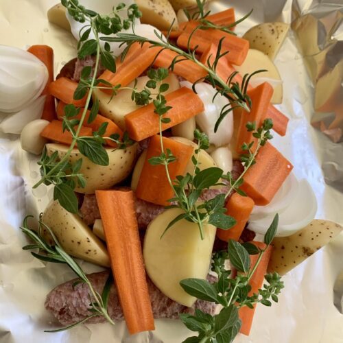 Quick Sausage En Papillote