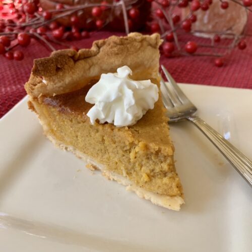 Easy Bourbon Pumpkin Pie