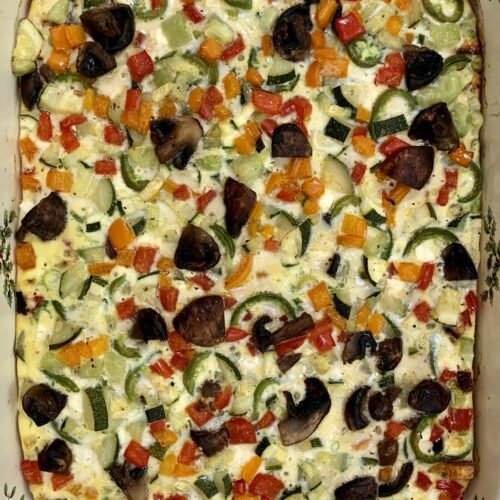 Colorful Veggies and Sweet Potatoes Casserole