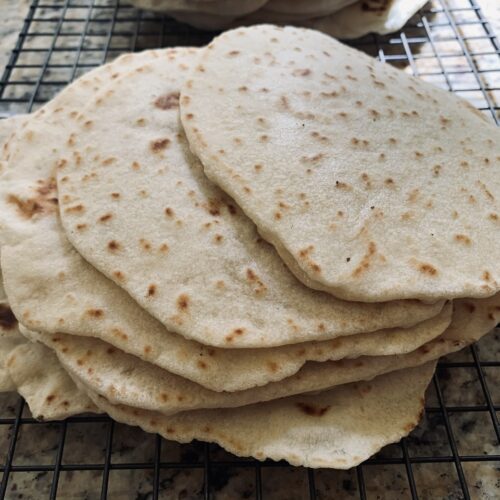 Delicious soft flour tortilla